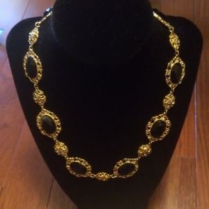 Statement Necklace black and gold